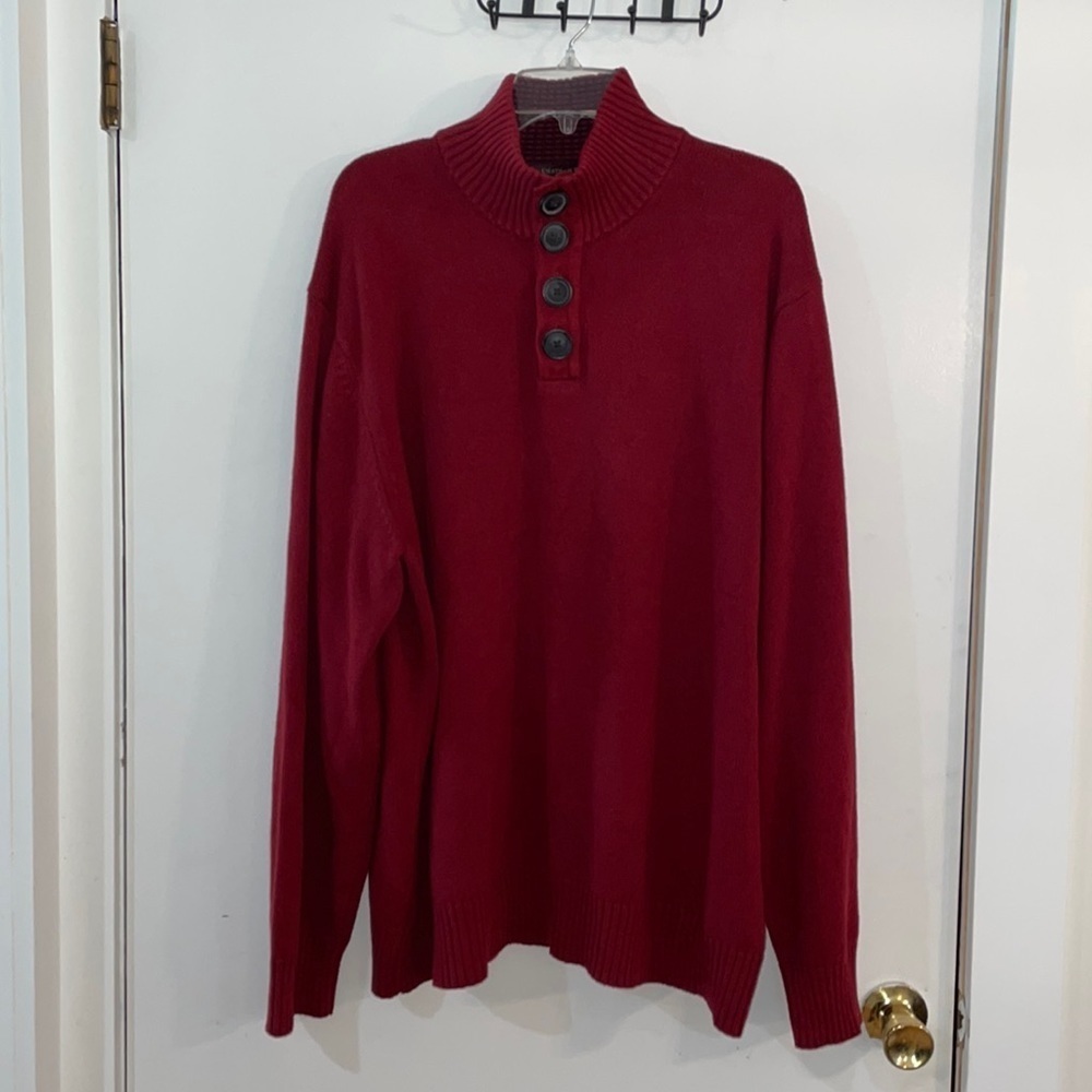 Chatham Road Quarter 4 Button Up Sweater Size XL